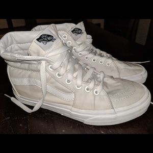 All white vans- size 8